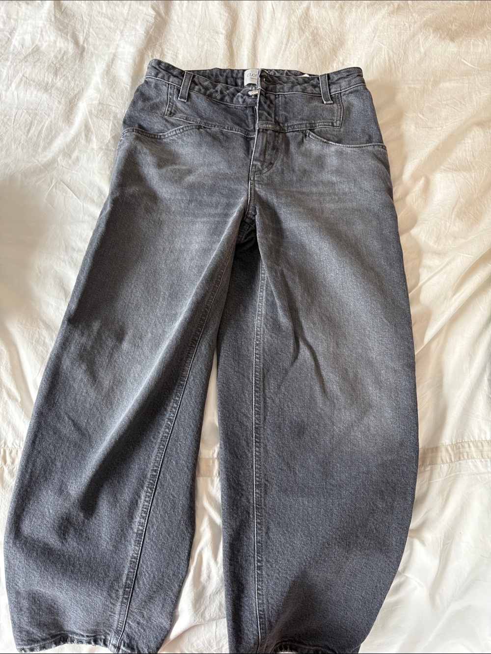 Closed Wide-Leg Women's Jeans - Charcoal